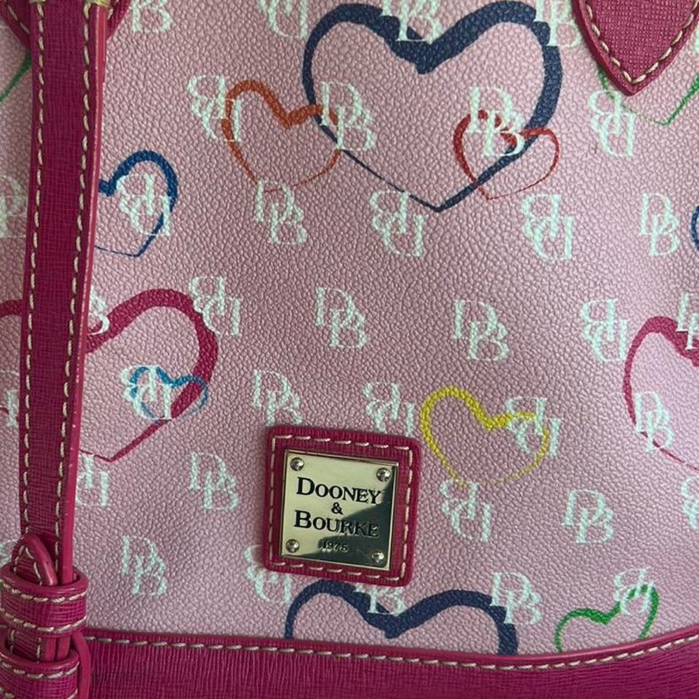 Dooney & Bourke Pink Satchel - Picture 3 of 10